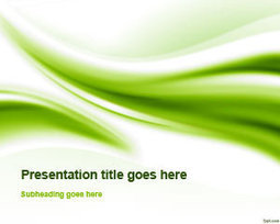 Free Green Abstract Curves PowerPoint Template | Free Powerpoint Templates | PowerPoint presentations and PPT templates | Scoop.it