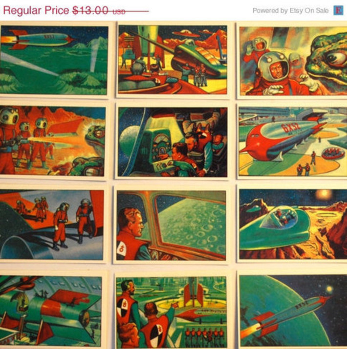 ON SALE Jets Rockets and Spacemen by WonderlandToys on Etsy | Kitsch | Scoop.it