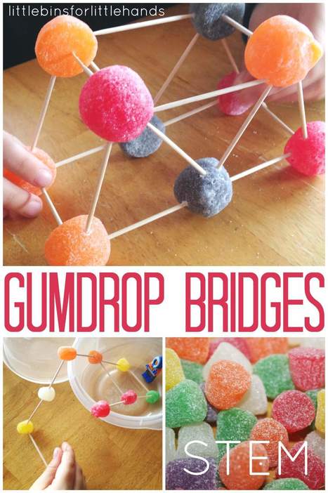 Gumdrop Bridge Building #STEM #Engineering Activity - Little Bins for Little Hands | iPads, MakerEd and More  in Education | Scoop.it