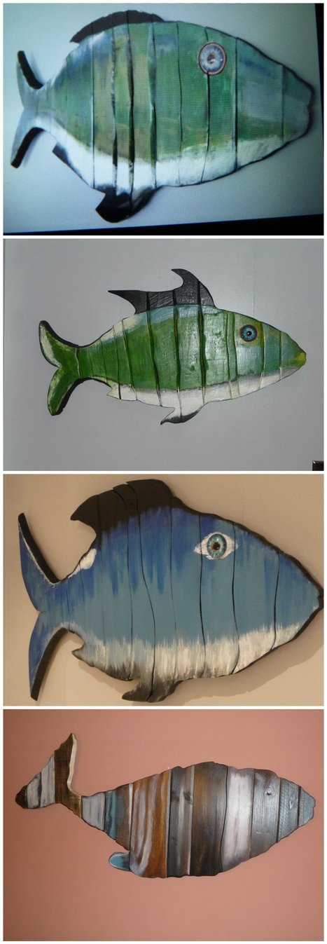 Wall Art Pallet Wood Fish | 1001 Pallets ideas ! | Scoop.it