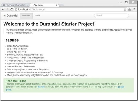 Using Durandal to Create Single Page Apps | Stephen Walther | React & Web Development | Scoop.it