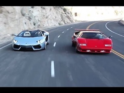 Lamborghini Countach Vs Aventador Roadster A