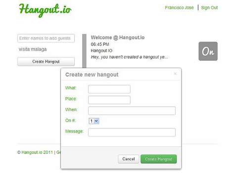 Hangout.io &ndash; sencilla herramienta de gesti&oacute;n de quedadas | google + y google apps | Scoop.it