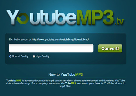 Convert YouTube Videos to MP3 -  YoutubeMP3.tv | Into the Driver's Seat | Scoop.it