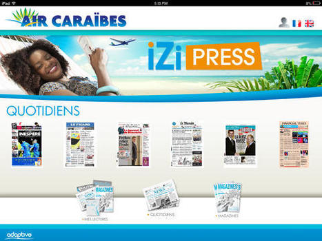 Fin des journaux à bord d'Air Caraïbes qui passe au tout numérique | DocPresseESJ | Scoop.it