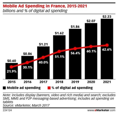 Publicité : plus d’un quart des dépenses publicitaires consacrées au digital en France | Business & Co | Scoop.it