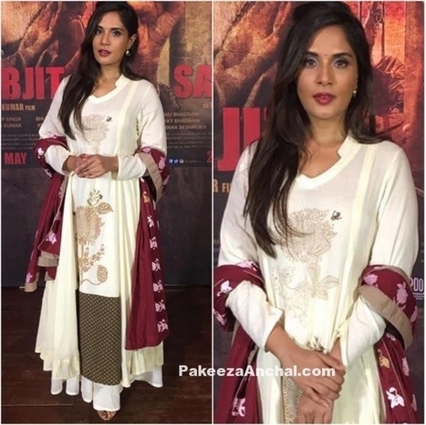 Richa Chadha in Natasha J label Anarkali Suit | Indian Fashion Updates | Scoop.it