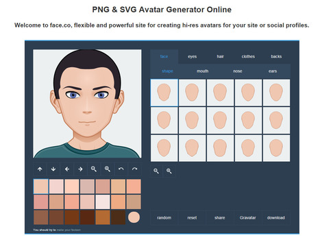 Face.co - Online Vector Avatars Generator for Your Site | Time to Learn | Scoop.it