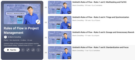 "Goldratt's Rules Of Flow" for project environments based on book by Efrat Goldratt-Ashlag - Playlist of videos | Critical Chain Project Management | Scoop.it