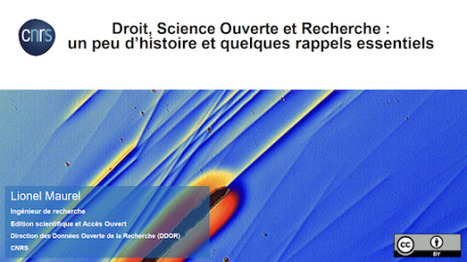 Droit, Science Ouverte et Recherche : un peu d’histoire et quelques rappels essentiels | Canal U | SCIENCE OUVERTE | Scoop.it