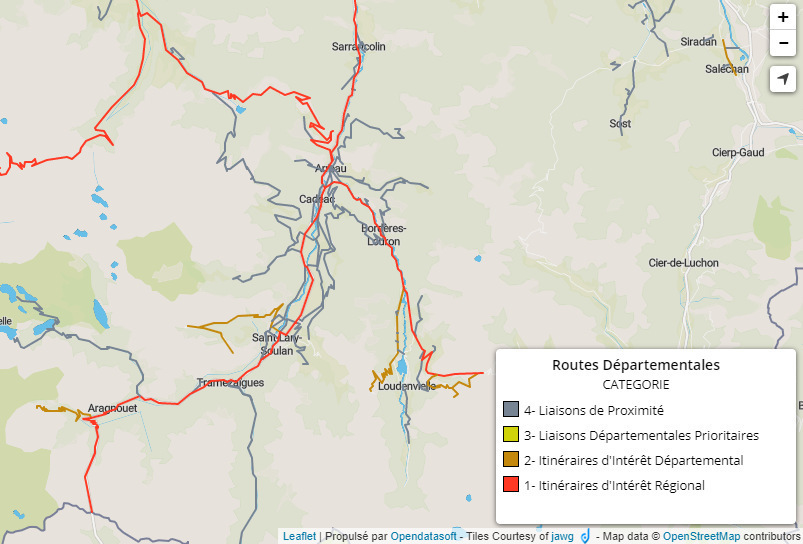 Classification des routes départementale...