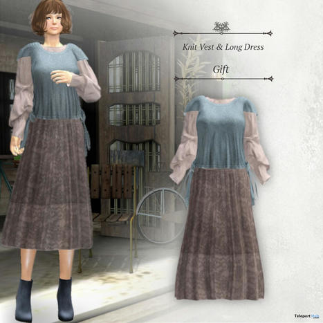 Knit Vest & Long Dress November 2021 Group Gift by S@BBiA | Teleport Hub - Second Life Freebies | Second Life Freebies | Scoop.it