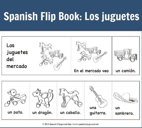 Flip Book in Spanish: Los juguetes - Spanish Playground | Learn Spanish | Scoop.it