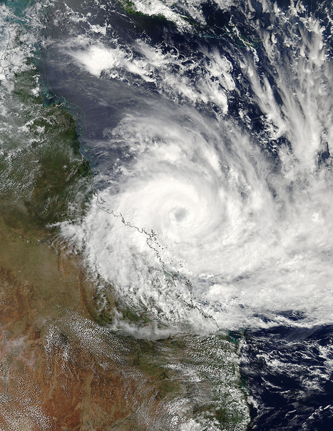 Amazing footage of Cyclone Debbie from space | Stage 4 Water in the World | Scoop.it