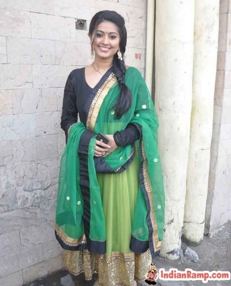 sneha in anarkali dress