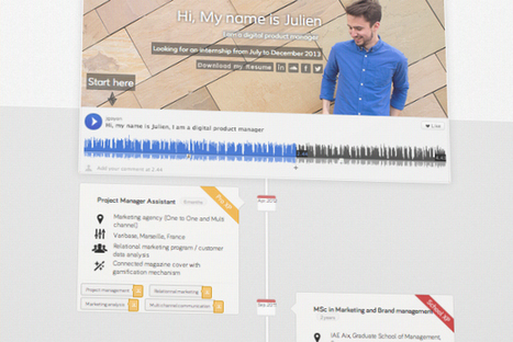 Le premier CV interactif qui utilise l’API de SoundCloud ! | Nouvelles pratiques de communication et de médiation | Scoop.it