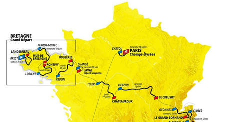 Cyclisme. Tour de France 2021 : voici les cartes et profils des 21 étapes | Cyclisme | Scoop.it