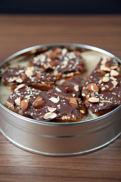 Easy Chocolate-Almond Toffee Recipe - POPSUGAR | The Chic Chocolate Curator | Scoop.it