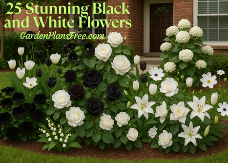 25 Stunning Black and White Flowers for Your Garden | Garden Plans | Scoop.it