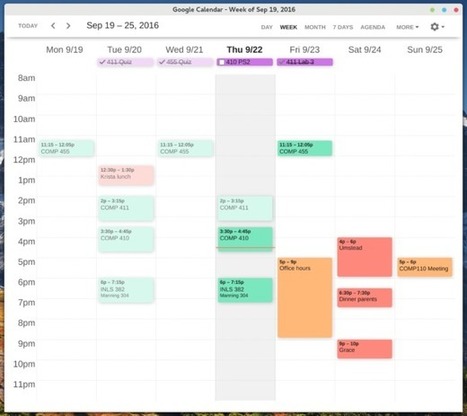 Améliorer le design de Google Agenda avec Clean Google Calendar | Pédagogie & Technologie | Scoop.it