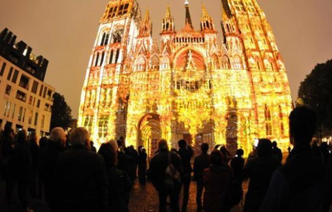 A Rouen, la Cathédrale de lumière fait toujours impression - Normand'ici | Veille territoriale AURH | Scoop.it