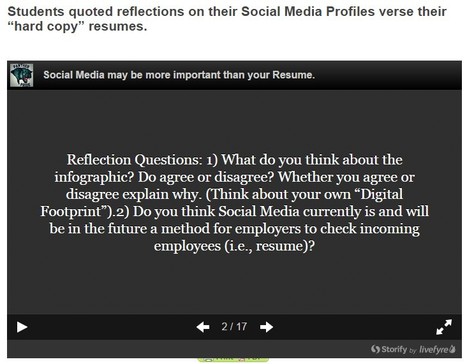 Students Reflections on Social Media Profiles & resume. | 21st Century Learning and Teaching | Scoop.it