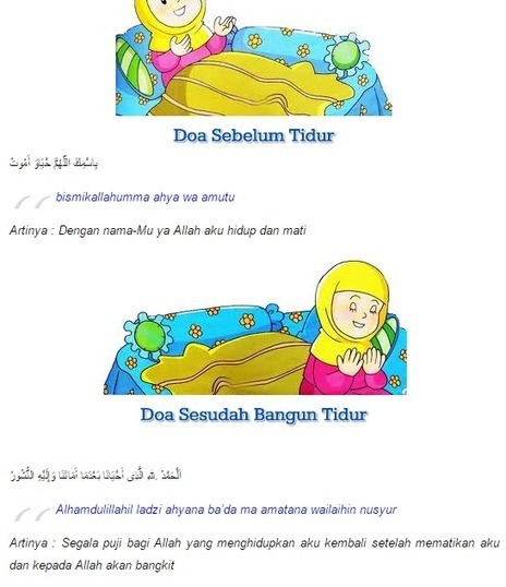 Doa Ketika Bangun Tidur Text Arabic Dan Terjema