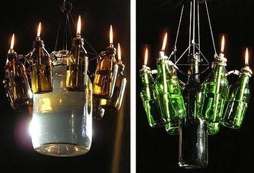 Bottles Chandelier | 1001 Light ideas ! | Scoop.it