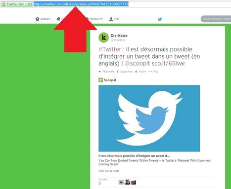 #Twitter : comment int&eacute;grer un tweet dans un autre tweet ? | Going social | Scoop.it