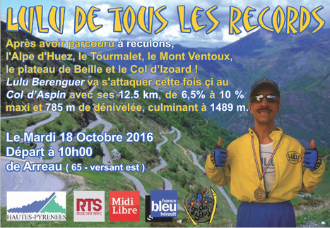 Le 18 octobre, montée du col d'Aspin à reculons | Vallées d'Aure & Louron - Pyrénées | Scoop.it