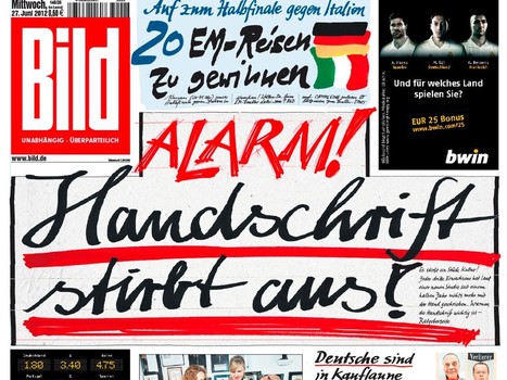 « Au secours, l’écriture manuelle meurt ! » - Rue89 | FLE | Scoop.it