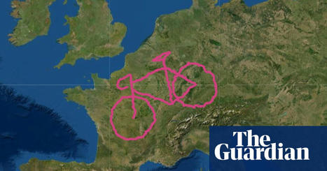 Couple draw giant 4,500-mile GPS bicycle across Europe | Physical and Mental Health - Exercise, Fitness and Activity | Scoop.it