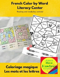 French Read and Color Alphabet Words - Coloriage Magique - Les Mots | Primary French Immersion Education | Scoop.it