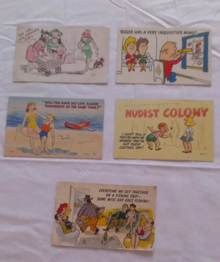 Vintage Hilarious But Pervy Cartoon Postcards | Antiques & Vintage Collectibles | Scoop.it
