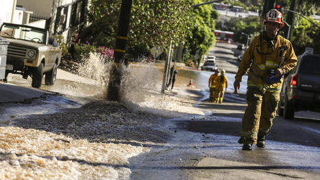 DWP still working to repair water main break on Sunset Boulevard | Sustainability Science | Scoop.it