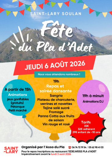 Le Pla d&rsquo;Adet en F&ecirc;te &agrave; Saint-Lary Soulan le 6 ao&ucirc;t | Vall&eacute;es d'Aure & Louron - Pyr&eacute;n&eacute;es | Scoop.it