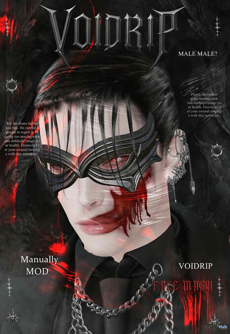 Mask October 2025 Group Gift by VOIDRIP | Teleport Hub - Second Life Freebies | Second Life Freebies | Scoop.it