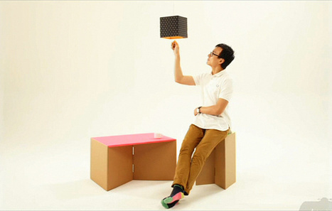 Le carton d'emballage devient un meuble | Les Gentils PariZiens | style & art de vivre | Scoop.it