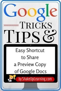 Amazing Shortcut for Sharing Google Docs | iGeneration - 21st Century Education (Pedagogy & Digital Innovation) | Scoop.it