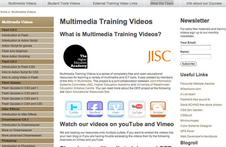 Free online Multimedia Training Videos from the University of Westminster | Digital Delights | Scoop.it