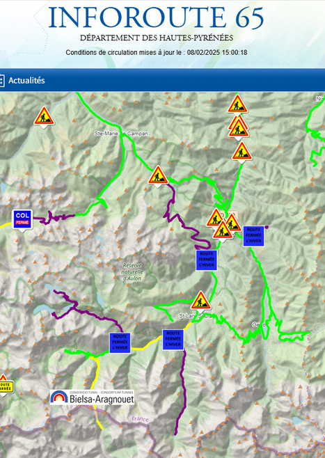 Conditions de circulation en Aure et Louron le 8 février (15:00) | Vallées d'Aure & Louron - Pyrénées | Scoop.it