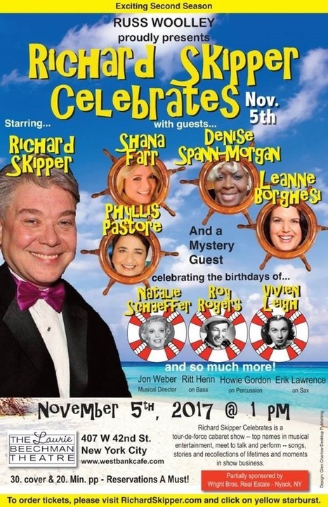 Russ Woolley proudly presents ‘Richard Skipper Celebrates’ at The Laurie Beechman Theater on Theater Row | LGBTQ+ Movies, Theatre, FIlm & Music | Scoop.it