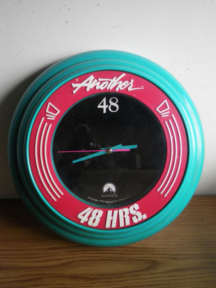 VINTAGE "ANOTHER 48 HOURS" PARAMOUNT PICTURES WALL CLOCK - Wall | Kitsch | Scoop.it