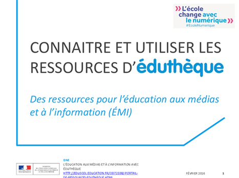 Des ressources pour l’éducation aux médias et à l’information #EMI #Edutheque #EcoleNumerique | TUICnumérique | Scoop.it