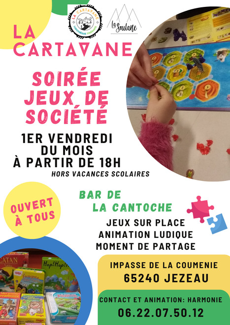 Soir&eacute;e jeux de soci&eacute;t&eacute; &agrave; la Soulane, vendredi 06 f&eacute;vrier, avec La Cartavane | Vall&eacute;es d'Aure & Louron - Pyr&eacute;n&eacute;es | Scoop.it