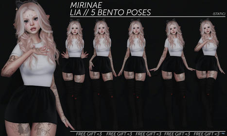 Lia Bento Single Female Pose June 2022 Gift by Mirinae | Teleport Hub - Second Life Freebies | Second Life Freebies | Scoop.it