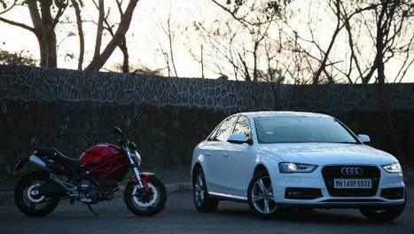 Audi A4 vs Ducati 795 - Theory of relativity | Business Standard Motoring | Ductalk: What's Up In The World Of Ducati | Scoop.it