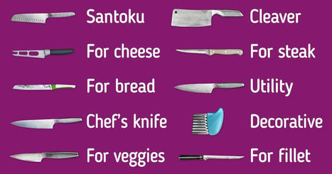 Different Types of Knives and How to Use Them | #EatingCulture #LifeStyle  | Hobby, LifeStyle and much more... (multilingual: EN, FR, DE) | Scoop.it