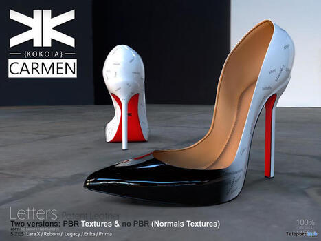 Carmen Stilettos November 2025 Group Gift by kokoia | Teleport Hub - Second Life Freebies | Second Life Freebies | Scoop.it
