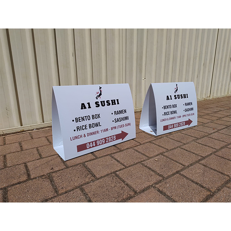 Corflute Roster sign/Triangle Advertising Signs! | Creative Signage & Innovative Printing Trends | Scoop.it